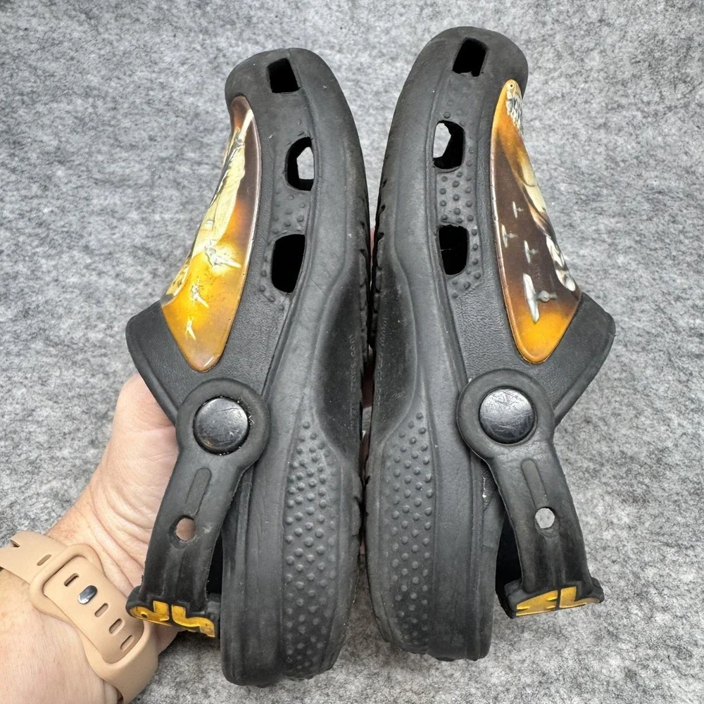 Crocs Star Wars Shoes Boys Size 10/11 The Force Awakens Black Clogs Kids Youth